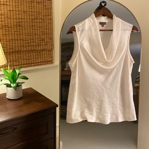 Cowl neck Vince Camuto silky shell tank top
